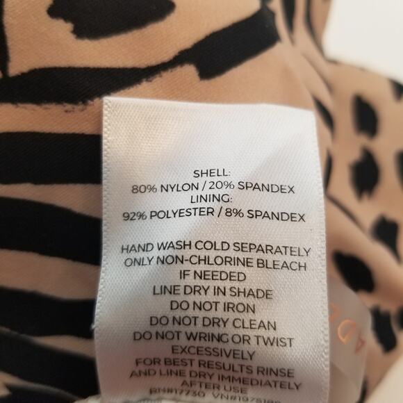 Shade & Shore Women's Double Strap Tie Back Monokini One Piece Swimsuit XL - Picture 7 of 7